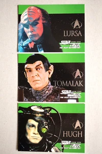1999 SKYBOX *STAR TREK TNG EPISODES SEASON 7* CHARACTER EMBOSSED SET S40-S42 NM - Picture 1 of 2