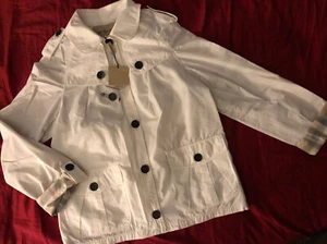 NWT Authentic Burberry Lightweight Jacket Windbreaker Girls Sz 4 Checkered - Picture 1 of 9