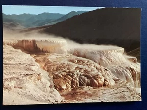 Postcard Minerva Terrace Mammoth Hot Springs Yellowstone National Park A176 - Picture 1 of 2