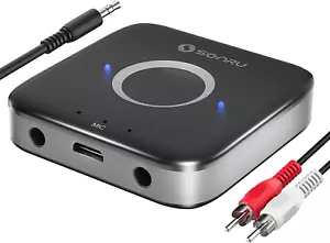 Aux Bluetooth Adapter Stereoanlage, SONRU Bluetooth Empfänger Receiver Audio - Bild 1 von 12