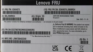 Lenovo ThinkSystem 03KH079 4XB7A82275 2.5" 960GB SATA 6Gb HS SSD - Picture 1 of 5