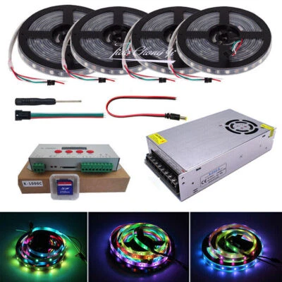 DC5V WS2812B RGB LED strip Individually Addressable with K1000C  contorller kit - Image 1 of 4