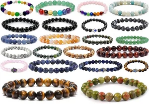 StonesnStars Armband aus Naturstein, Heilstein, dehnbar, Geschenkidee - Picture 1 of 23