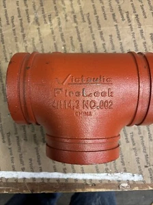 Victaulic Fire Lock 4/114,3 no.002 C-E=4.00 in. Grooved Tee - Picture 1 of 5