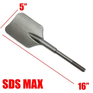 SDS MAX Clay Spade Square Shovel Chisel Bit for Jack Hammer Drill Milwaukee - Picture 1 of 6