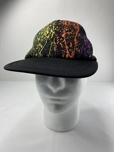 Paint Spatter Adjustable Snapback Trucker Hat Cap Black - Bild 1 von 7