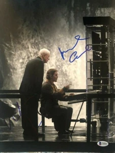 Christian Bale Michael Caine Firmado Autografiado 11x14 Foto Caballero Oscuro Batman - Imagen 1 de 1
