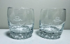VINTAGE CROWN ROYAL KLARES RUNDES STEINGLAS - Bild 1 von 8