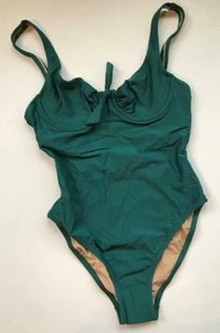 NUOVO JCrew $118 costume da bagno intero scoopback con ferretto 0 turchese brillante H8968 - Foto 1 di 3