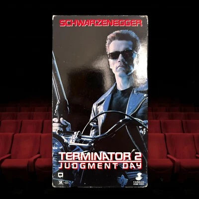 Terminator 2: Judgment Day (VHS, 1991) Arnold Schwarzenegger Carolco Vintage 90s - Image 1 of 4
