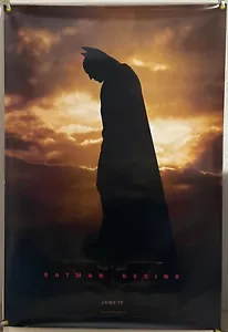 BATMAN INIZIA DS LAMINATO ORIGINALE ONE SHEET POSTER FILM CHRISTOPHER NOLAN (2005) - Foto 1 di 1