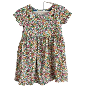 Mini Boden Nostalgic Beautiful Floral Soft Knit Babydoll Dress SZ 9/10yr - Picture 1 of 11