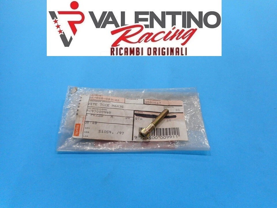 VITE M 6 x 35  CARTER MOTORE APRILIA SCARABEO 50 1993>2005 SR 50 1993>2001  - Immagine 1 di 1