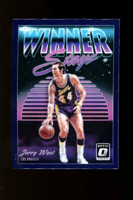 2018 Panini Donruss Optic PURPLE HOLO Winner Stays #19 Jerry West Lakers HOF - Imagem 1 de 2