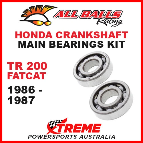 All Balls 24-1033 Honda TR200 TR 200 Fat Cat 1986-1987 Crankshaft Main Bearings — 第 1/2 张图片