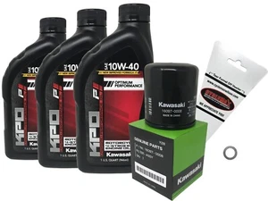 Kawasaki OEM Oil Change Kit for 2013-2017 NINJA 300 with 10W-40 Oil - Picture 1 of 2