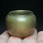 4.5 cm Old China Bronze Carving Buddhism Buddha small Incense censer Collection