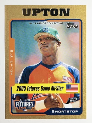 2005 Topps Update Gold #213 B.J. Upton FUT - Image 1 of 2