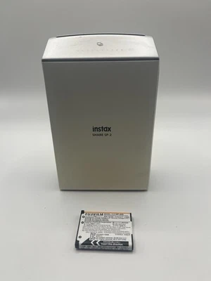 Fujifilm Instax Share SP-2 Silver White Portable Mobile Photo Printer w/ Battery - Image 1 of 4