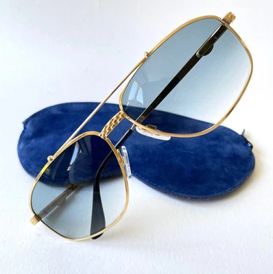 vintage ETTORE BUGATTI EB 504 sunglasses gold France LARGE 61/15 502 508 503 - Bild 1 von 4