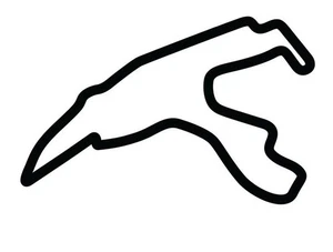 Spa-Francorchamps Race Track Outline Motorcycle Vinyl Decal Cars Trucks Racing - Picture 1 of 2