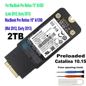 New 2TB SSD for Mid 2012 Early 2013 Apple MacBook Pro 13" 15" Ret. A1425 A1398 - Bild 1 von 6
