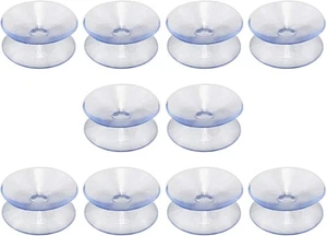 10 Pack Double Sided Suction Cups Compatible with Glass Table Top, Clear...  - Picture 1 of 9