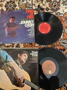 2 Johnny Cash Albums LP Vinyl Records - Picture 1 of 2