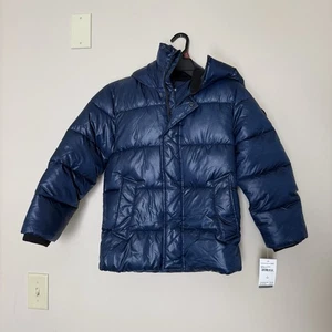 Michael Kors Heavy Puffer Jacket Girls Sz 8 NWT Midnight Blue Navy - Picture 1 of 7