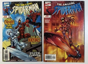 The Amazing Spider-Man #430, 431 - quasi nuovo - problemi chiave - 1° App Carnage Surfer - Foto 1 di 6