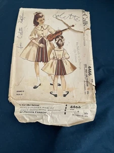 Rare 1950’s McCall’s Helen Lee Girls Dress & Petticoat With Balloon Sleeves S: 6 - Bild 1 von 4
