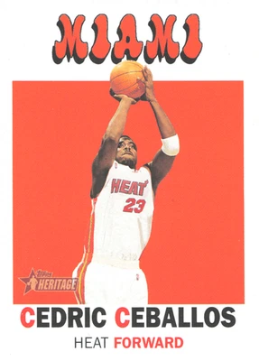 2000-01 Topps Heritage - #108 Cedric Ceballos Heat Foto 1 de 2