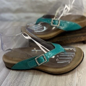 Vionic Women’s Teal Isabeal Leather Sandals Sz 6 340ISABEAL Orthopedic - Picture 1 of 24