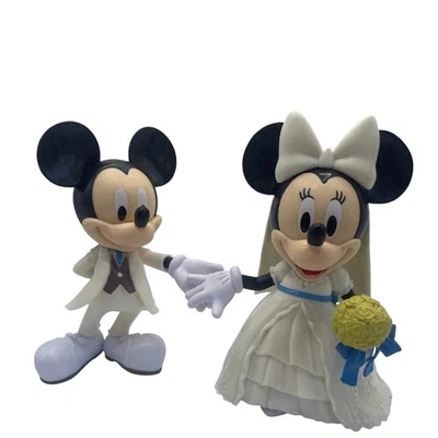 Disney Mickey & Minnie Wedding Cake Topper Set - Image 1 of 4