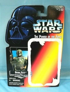 Tarjeta completa Kenner Star Wars Power of the Force POTF Boba Fett. - Imagen 1 de 3
