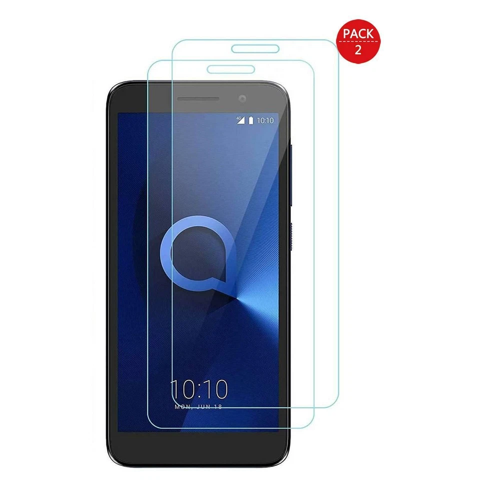 For Alcatel 1C (2019) 5003D 9H Tempered Glass Screen Guard Protector (Pack Of 2) — 第 1/1 张图片