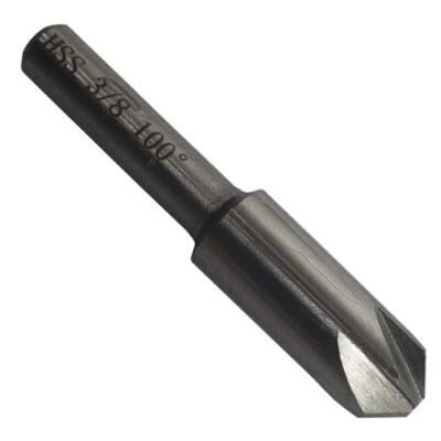 Countersink Bit 3/8" Diameter x 1/4" Shank x 2" OAL HSS 6 Flute 100 Degree Angle - Image 1 of 3
