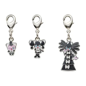 Pokemon Center National Zukan Metal Charm 574 575 576 Gothita Gothorita Unova - Picture 1 of 1