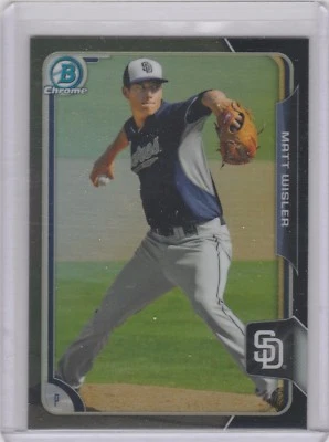 2015 Bowman Chrome Prospects Black Asia Refractors #BCP83 Matt Wisler - Image 1 of 2