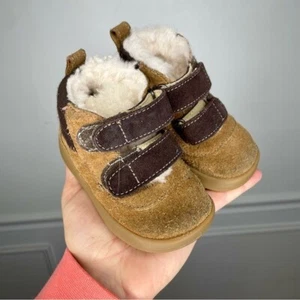 UGG Pritchard Boot Suede Fur Hook and Loop Boot Toddler 2/3 - Picture 1 of 9