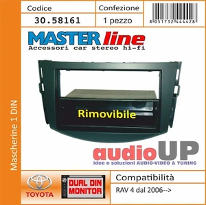 Mascarilla Radio 1 Din Rav 4 2006 Al 2013. Adaptador Sencillo Din Con Cajón. - Imagen 1 de 2