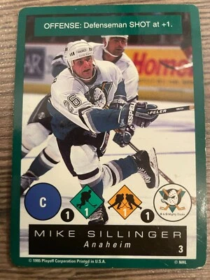 Mike SILLINGER 1995-96 Playoff One on One Challenge #3 Anaheim Mighty Ducks - Image 1 of 2