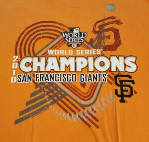 San Francisco Giants 2010 WS Champions T Shirt Large MLB NEW SF Baseball INV1091 - Picture 1 of 12