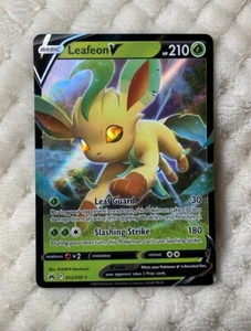 Pokémon TCG Sword & Shield - Crown Zenith LEAFEON V FULL ART HOLO 013/159 MINT - Picture 1 of 2