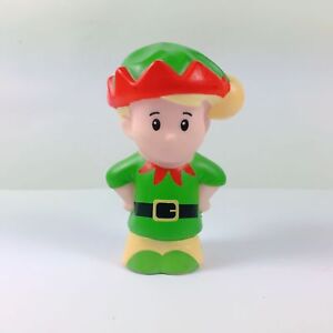 Fisher Price Little People Christmas Elf Santa Helper Boy Eddie New Doll Toy
