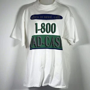 Vintage 90er Joke Shirt 1-800 - DADCASH Gr. L Gadzooks Pacsun Single Stitch Spoof - Bild 1 von 8