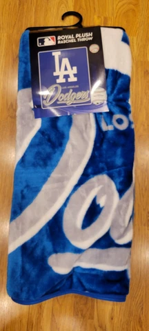 Los Angeles Dodgers 50x60 Signature Design Raschel Throw Blanket [NEW] Fleece Cover