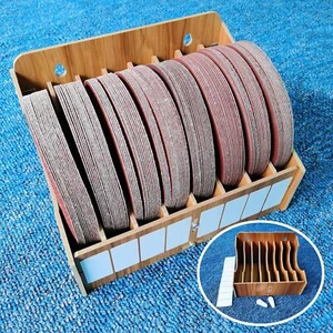 8-stufiger verbesserter 6 Zoll Schleifpapier Organizer, Schleifpapier Aufbewahrung Halter Fit für... - Bild 1 von 9