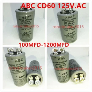 ABC CD60 Motor Starting Capacitor 100MFD 200MFD 300/400/150UF-1200UF 125VAC 125V - Picture 1 of 6