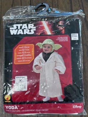 Fantasia de Halloween infantil Star Wars Yoda rubis #888077 tamanho 24M usada - Imagem 1 de 4